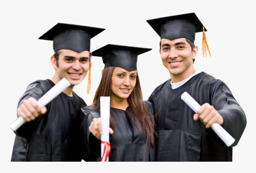 Graduates celebrating successful international education achievements together