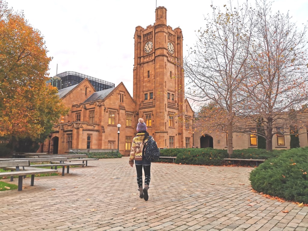 Historic university building representing global academic excellence