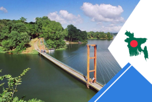 Scenic international bridge representing overseas destinations