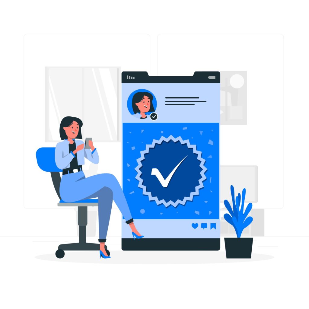 Verified admission process illustration
